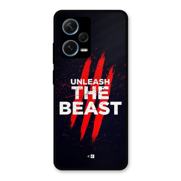 Unleash The Beast Metal Back Case for Redmi Note 12 Pro Plus 5G