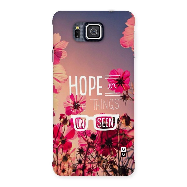 Unseen Hope Back Case for Galaxy Alpha