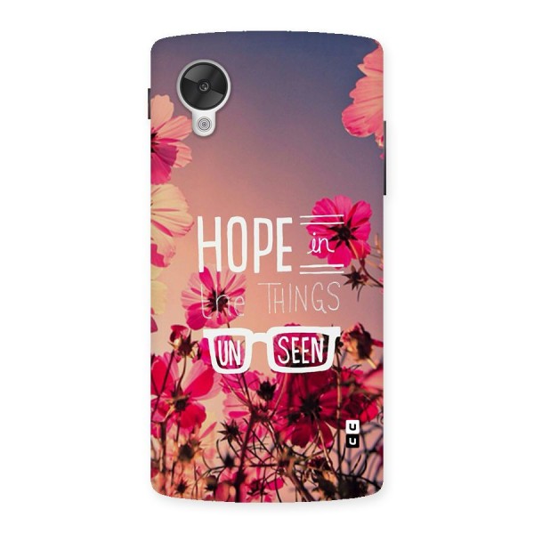 Unseen Hope Back Case for Google Nexus 5