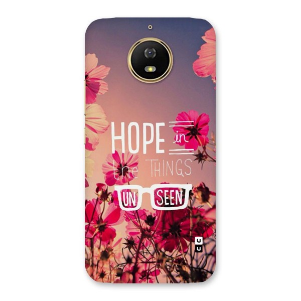 Unseen Hope Back Case for Moto G5s