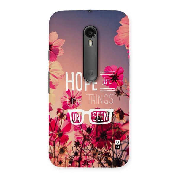 Unseen Hope Back Case for Moto G Turbo