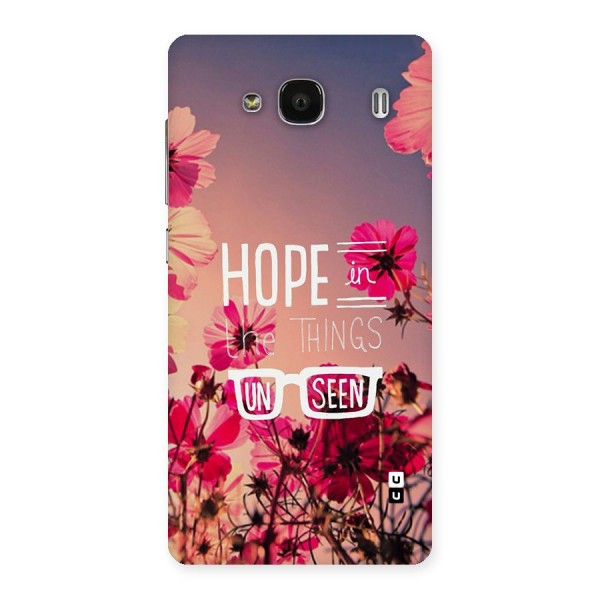 Unseen Hope Back Case for Redmi 2s