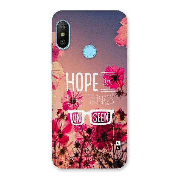 Unseen Hope Back Case for Redmi 6 Pro