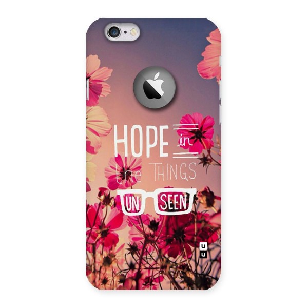 Unseen Hope Back Case for iPhone 6 Logo Cut