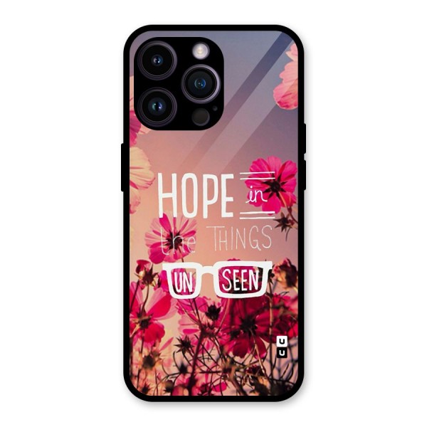 Unseen Hope Glass Back Case for iPhone 14 Pro Max
