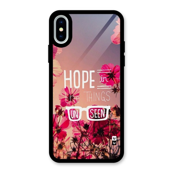 Unseen Hope Glass Back Case for iPhone X