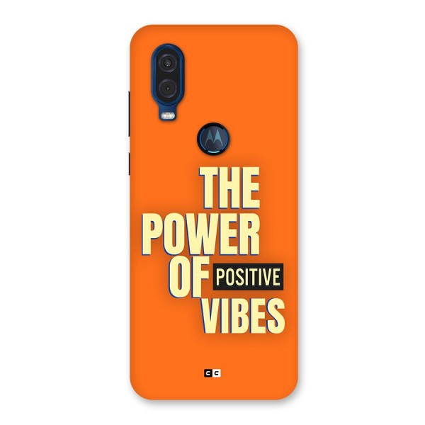 Upbeat Vibes Back Case for Motorola One Vision