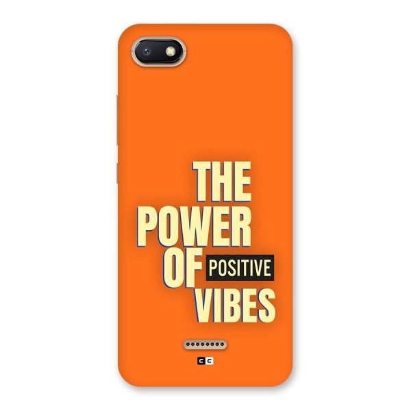 Upbeat Vibes Back Case for Redmi 6A