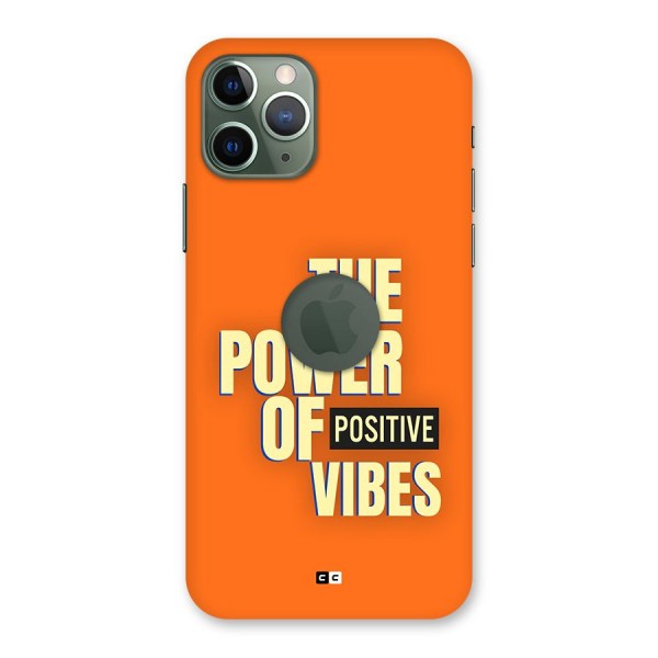 Upbeat Vibes Back Case for iPhone 11 Pro Logo Cut
