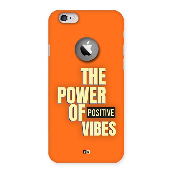 Upbeat Vibes Back Case for iPhone 6 Logo Cut