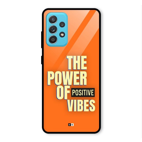 Upbeat Vibes Glass Back Case for Galaxy A52