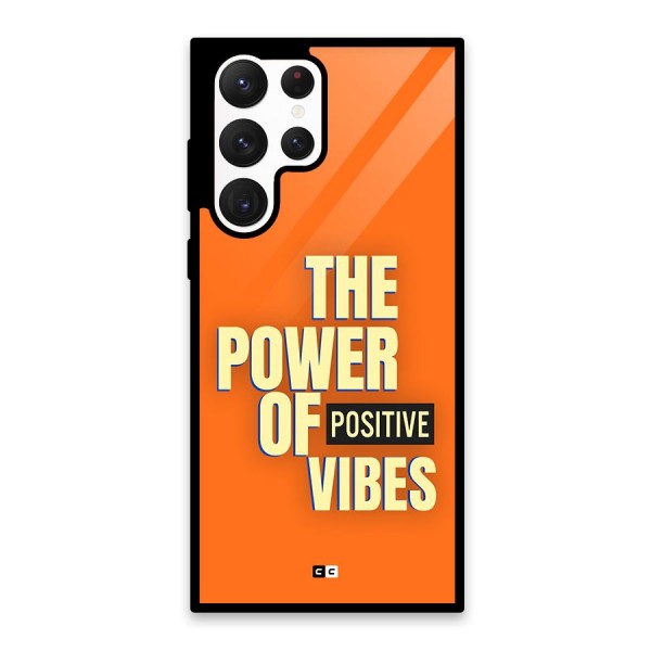 Upbeat Vibes Glass Back Case for Galaxy S22 Ultra 5G
