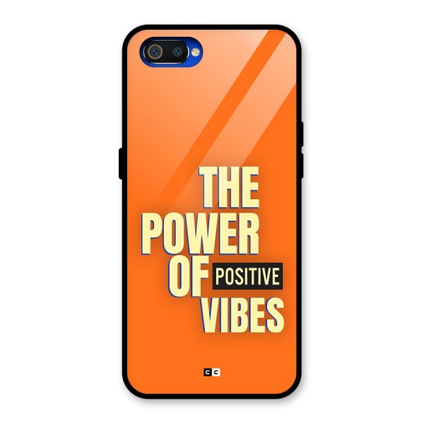 Upbeat Vibes Glass Back Case for Realme C2