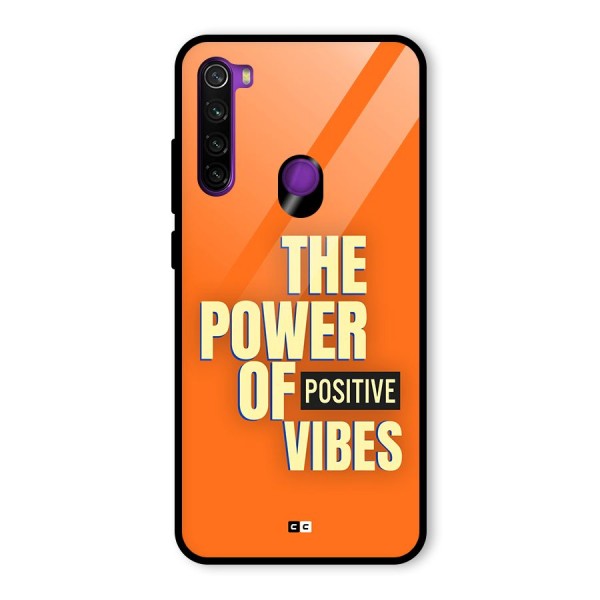 Upbeat Vibes Glass Back Case for Redmi Note 8