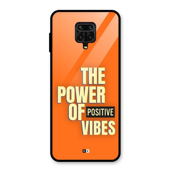 Upbeat Vibes Glass Back Case for Redmi Note 9 Pro Max