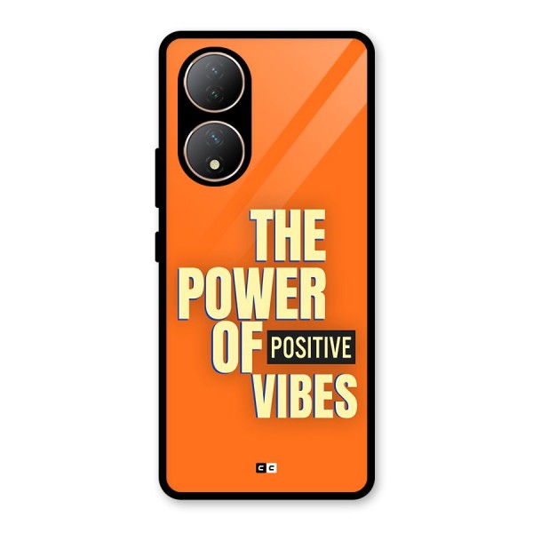 Upbeat Vibes Glass Back Case for Vivo Y100A