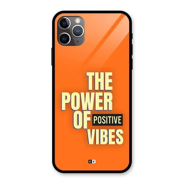 Upbeat Vibes Glass Back Case for iPhone 11 Pro Max