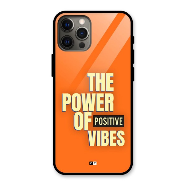 Upbeat Vibes Glass Back Case for iPhone 12 Pro Max