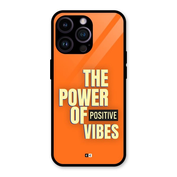 Upbeat Vibes Glass Back Case for iPhone 14 Pro Max