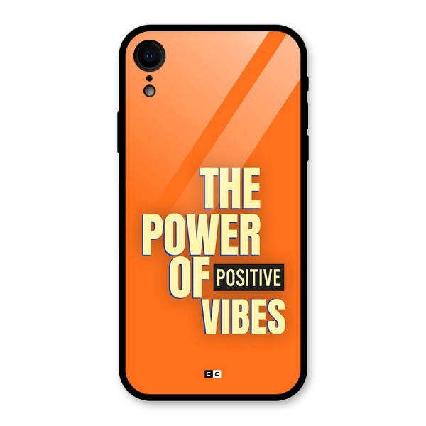 Upbeat Vibes Glass Back Case for iPhone XR