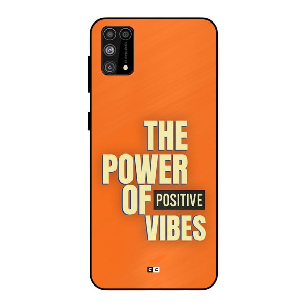 Upbeat Vibes Metal Back Case for Galaxy M31