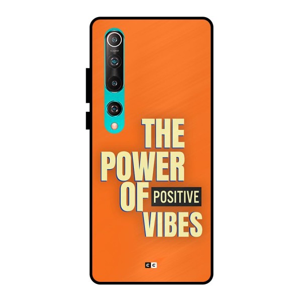 Upbeat Vibes Metal Back Case for Mi 10