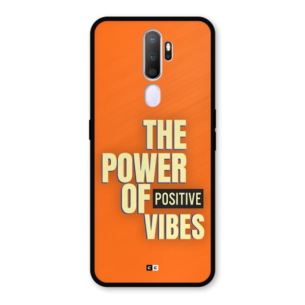 Upbeat Vibes Metal Back Case for Oppo A9 (2020)