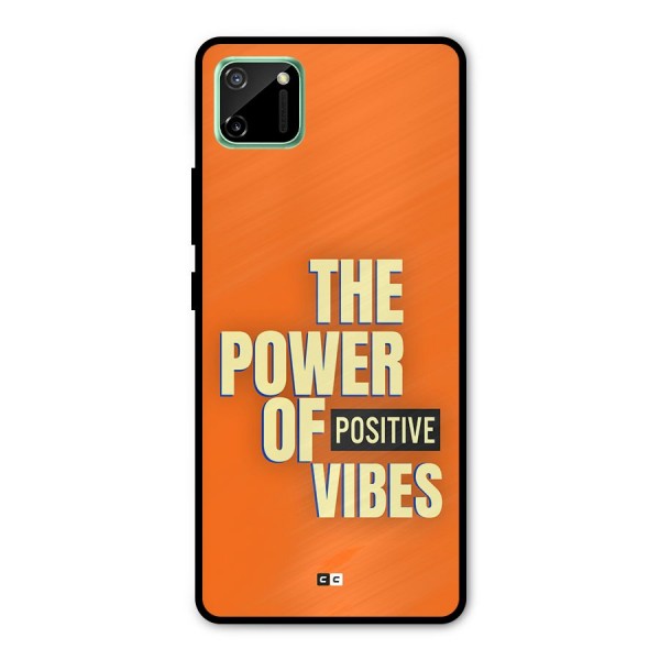 Upbeat Vibes Metal Back Case for Realme C11