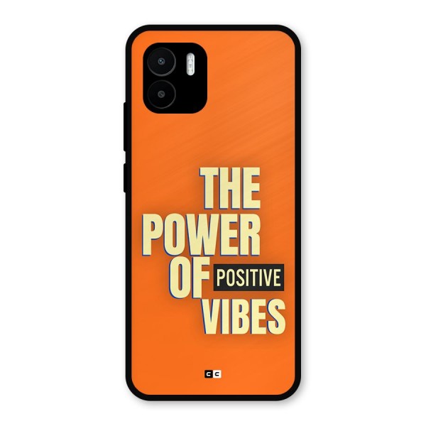 Upbeat Vibes Metal Back Case for Redmi A1