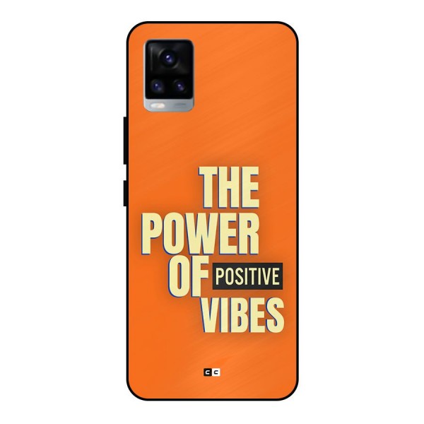 Upbeat Vibes Metal Back Case for Vivo V20