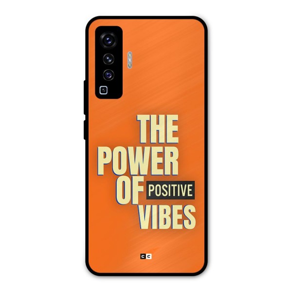 Upbeat Vibes Metal Back Case for Vivo X50