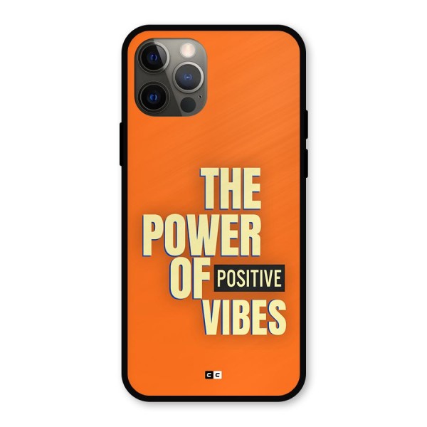 Upbeat Vibes Metal Back Case for iPhone 12 Pro