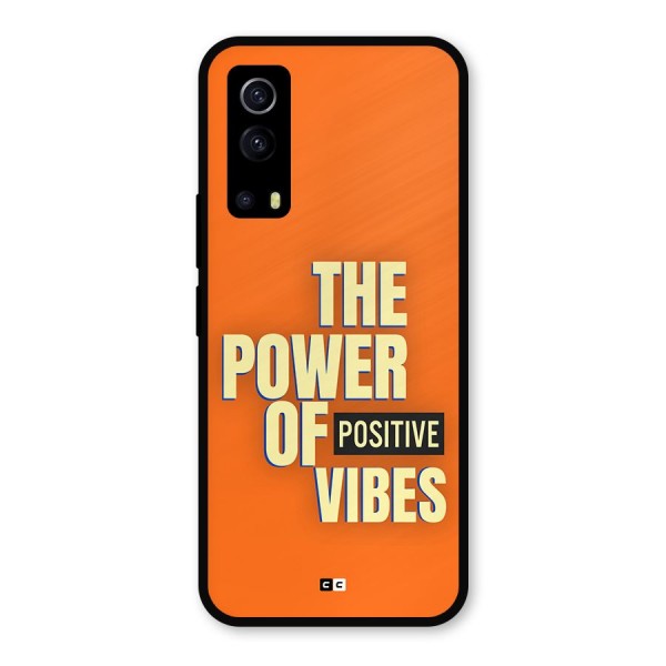 Upbeat Vibes Metal Back Case for iQOO Z3