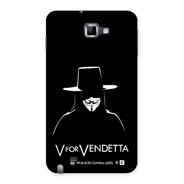 V for Vendetta Minimal Back Case for Galaxy Note