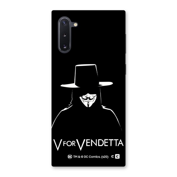 V for Vendetta Minimal Back Case for Galaxy Note 10