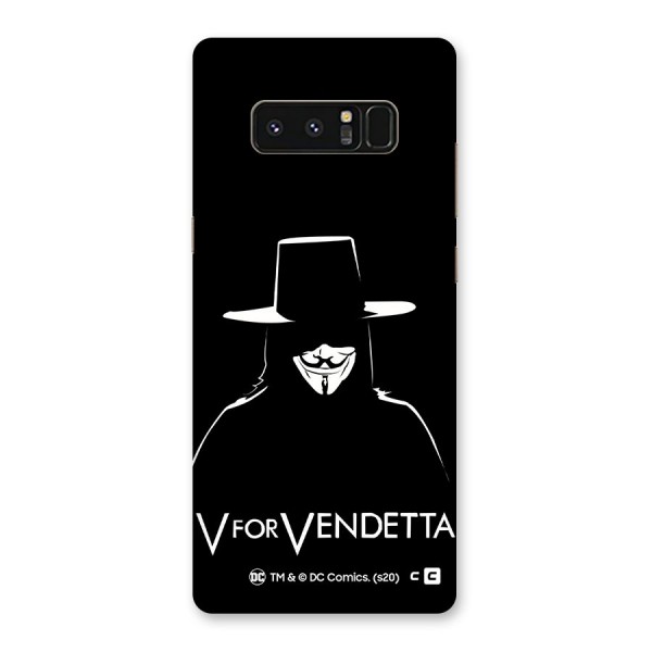 V for Vendetta Minimal Back Case for Galaxy Note 8
