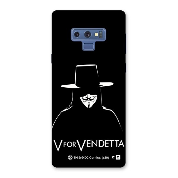 V for Vendetta Minimal Back Case for Galaxy Note 9