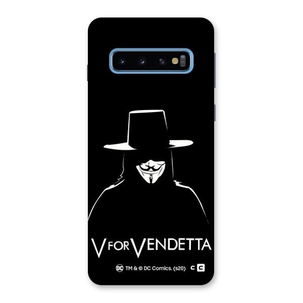V for Vendetta Minimal Back Case for Galaxy S10