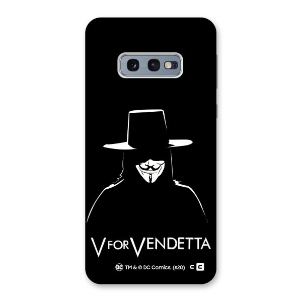 V for Vendetta Minimal Back Case for Galaxy S10e