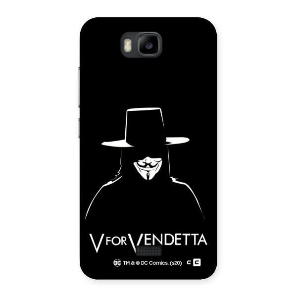 V for Vendetta Minimal Back Case for Honor Bee