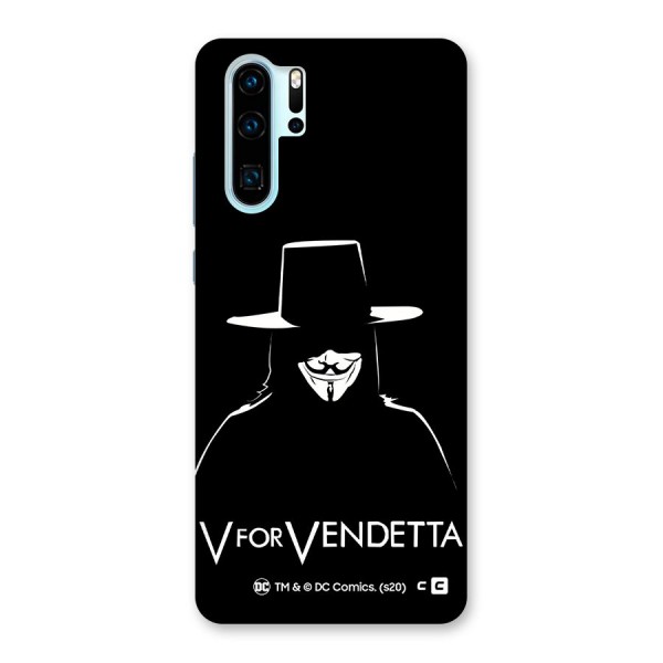 V for Vendetta Minimal Back Case for Huawei P30 Pro