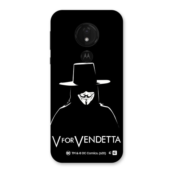 V for Vendetta Minimal Back Case for Moto G7 Power