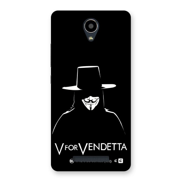 V for Vendetta Minimal Back Case for Redmi Note 2