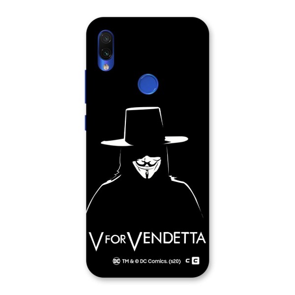 V for Vendetta Minimal Back Case for Redmi Note 7S