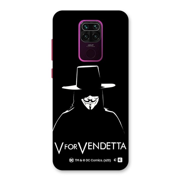 V for Vendetta Minimal Back Case for Redmi Note 9