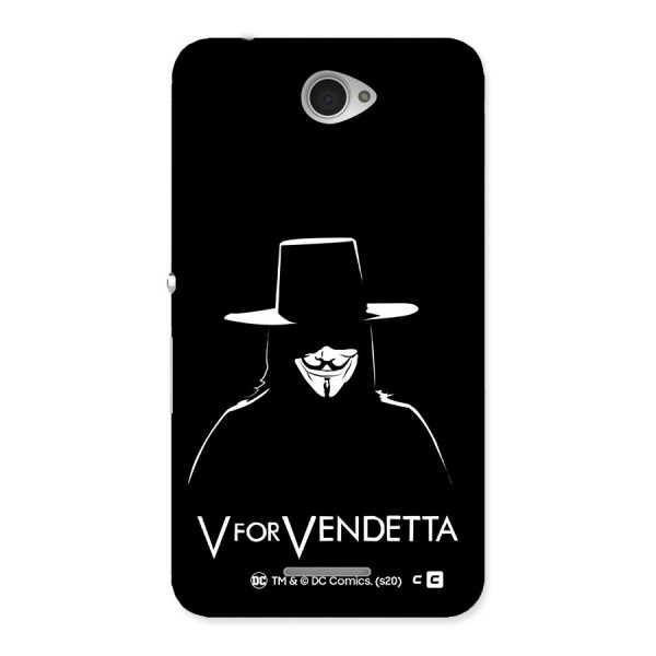 V for Vendetta Minimal Back Case for Sony Xperia E4