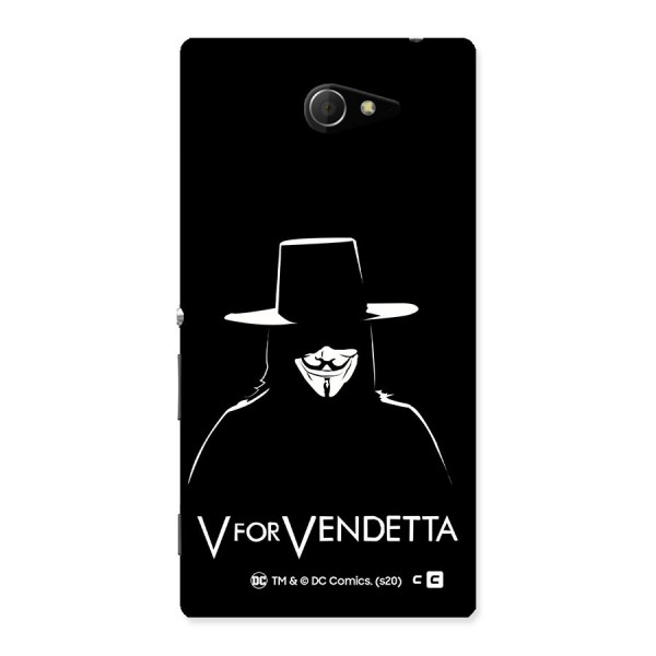 V for Vendetta Minimal Back Case for Sony Xperia M2