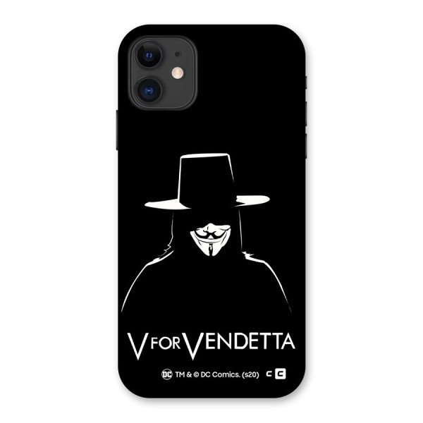 V for Vendetta Minimal Back Case for iPhone 11
