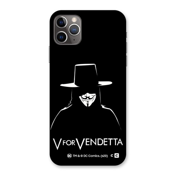 V for Vendetta Minimal Back Case for iPhone 11 Pro Max