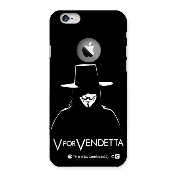 V for Vendetta Minimal Back Case for iPhone 6 Logo Cut